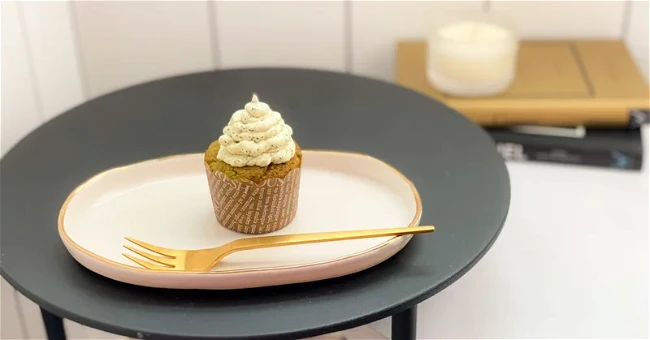 Image of 乾燥ほうれん草のクリームチーズカップケーキ