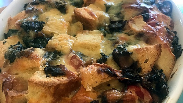 Image of Spinach and Mushroom Strata