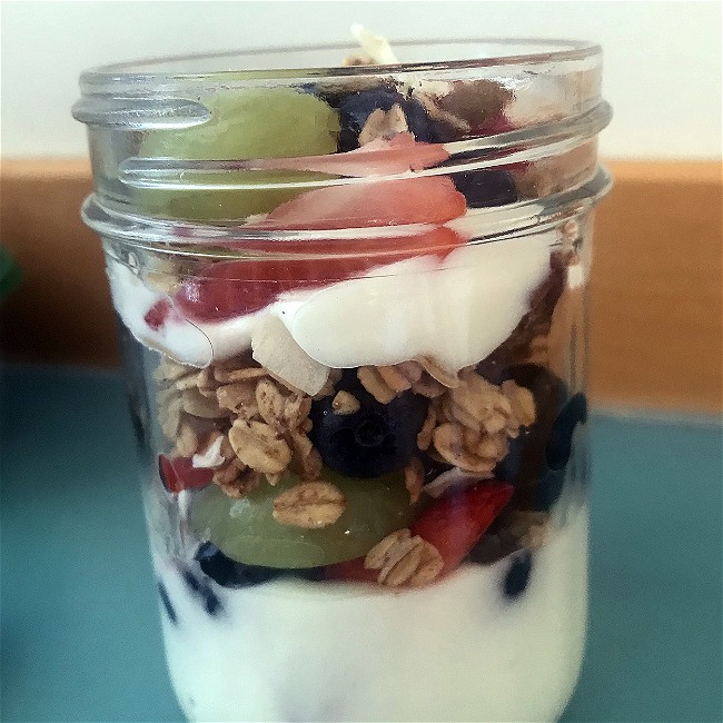 Image of Fruit and Yogurt with Granola