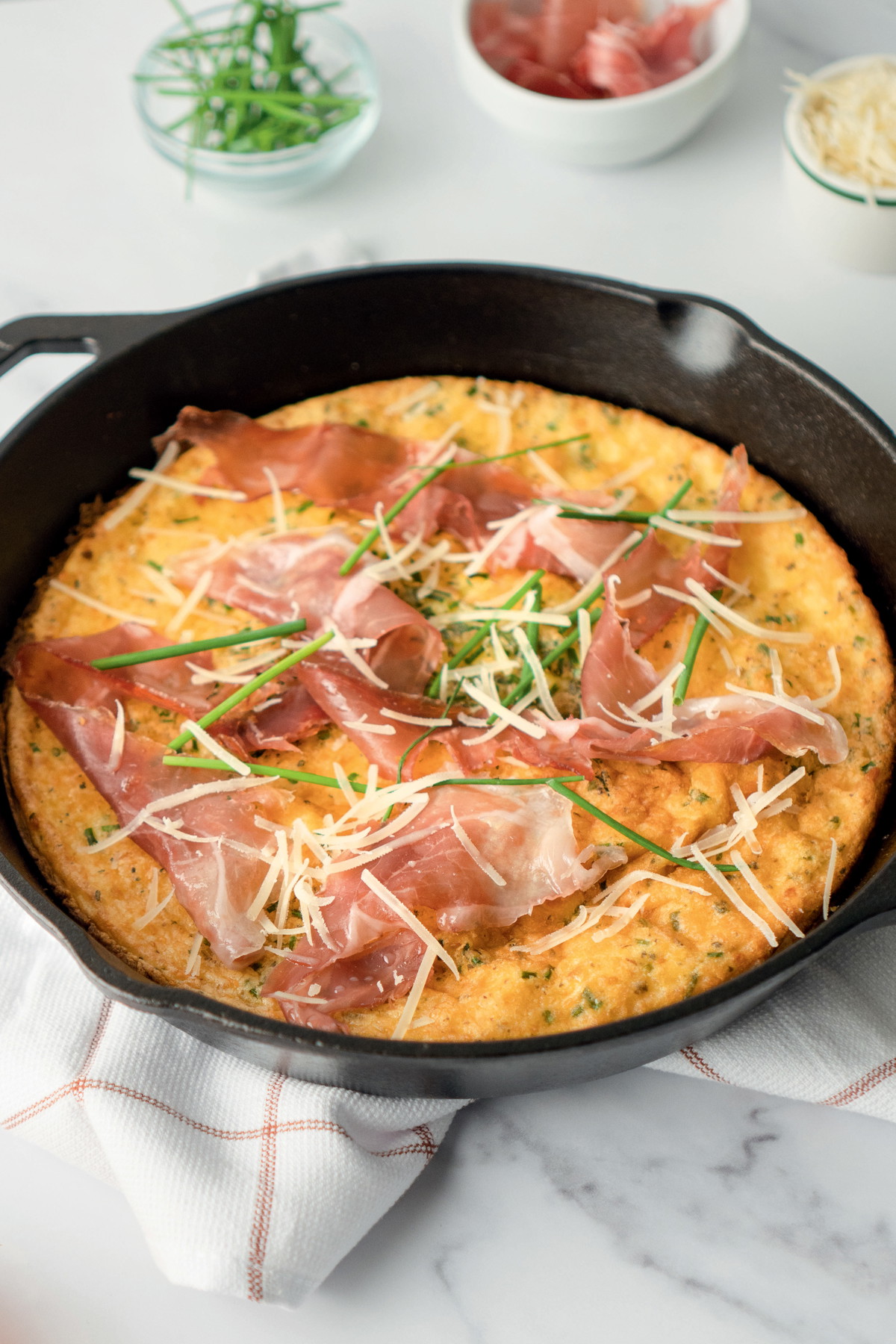 Savory Dutch Baby with Prosciutto and Parmesan