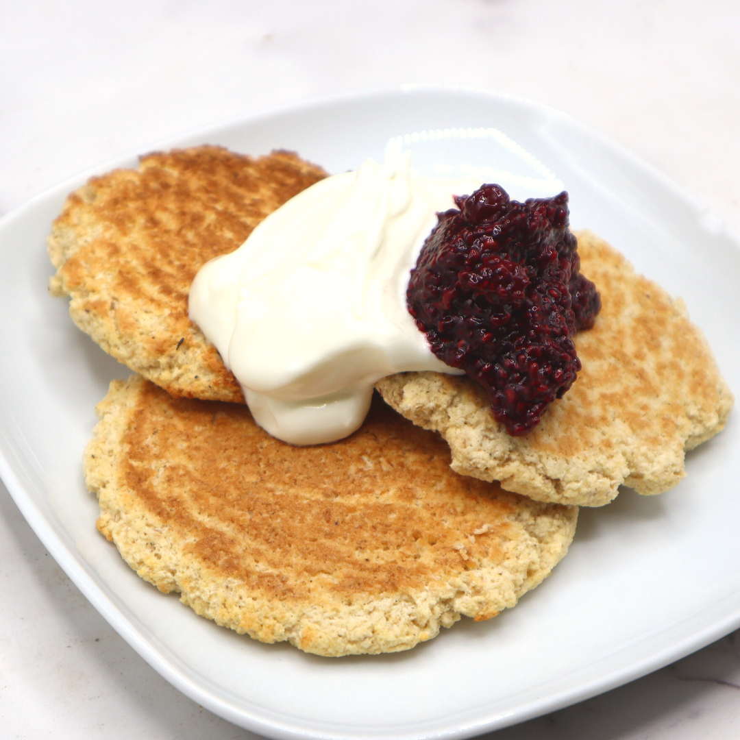 Fluffy American-Style Pancakes – Gluten-Free Low-Carb with Panda
