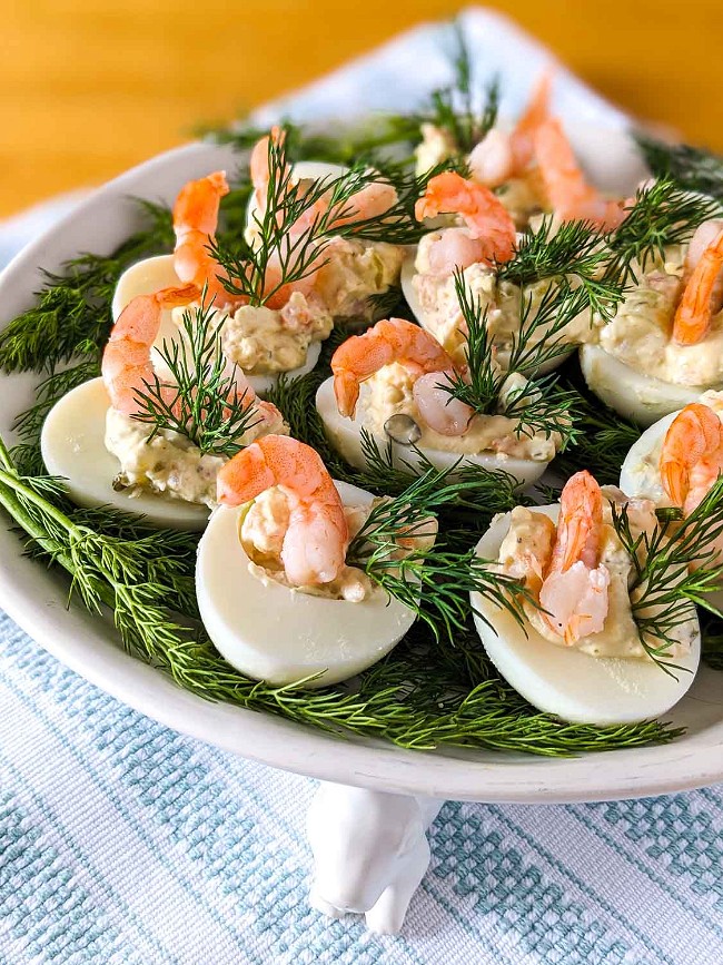 Shrimp Devilled Eggs