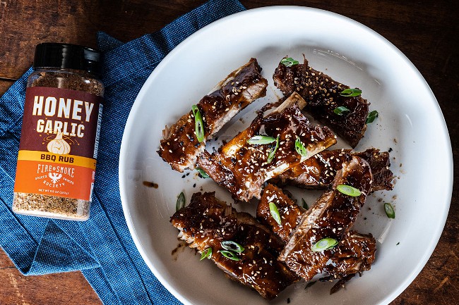 Image of Honey Garlic Ribs with Hoisin Glaze