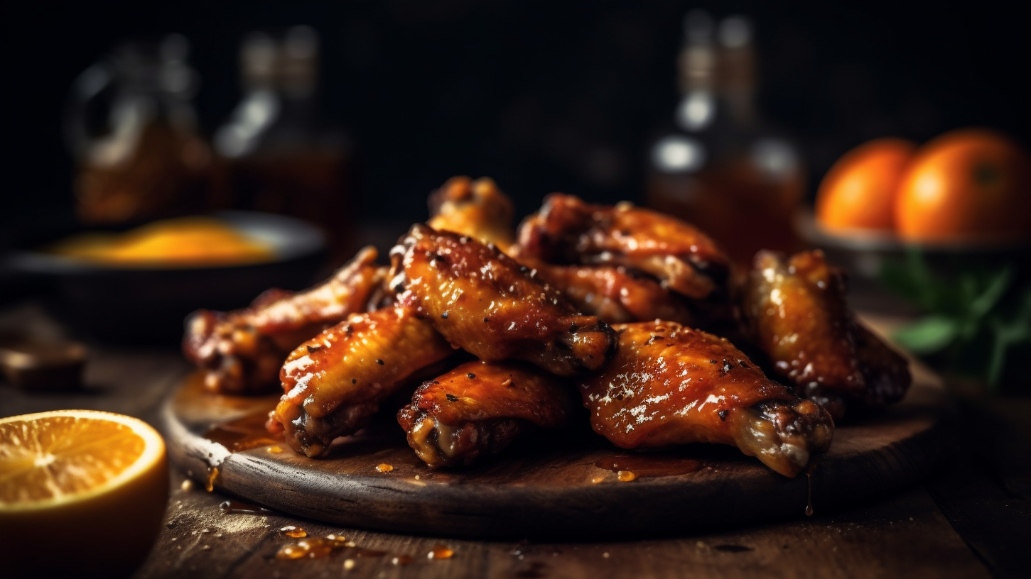 Image of Smoked Georgia Peach Chicken Wings (featuring Brandon Winkler)