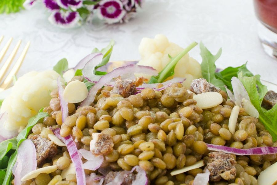 Cauliflower and Lentil Salad