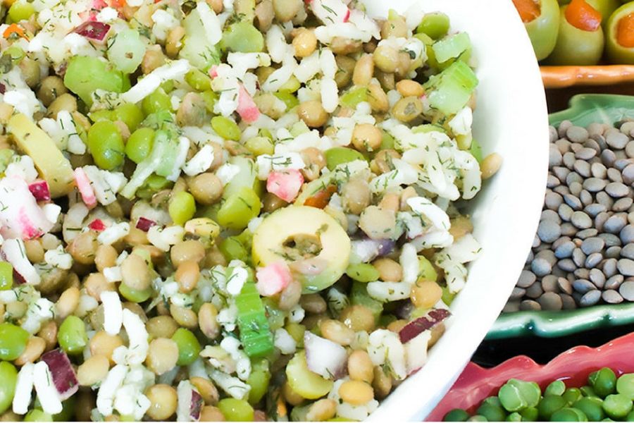 Italian Lentil & Split Pea Salad