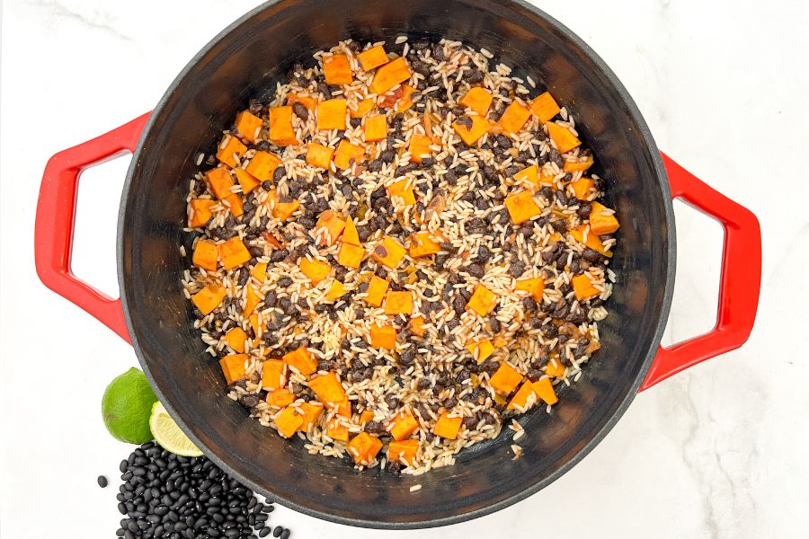 Black Bean and Sweet Potato Skillet