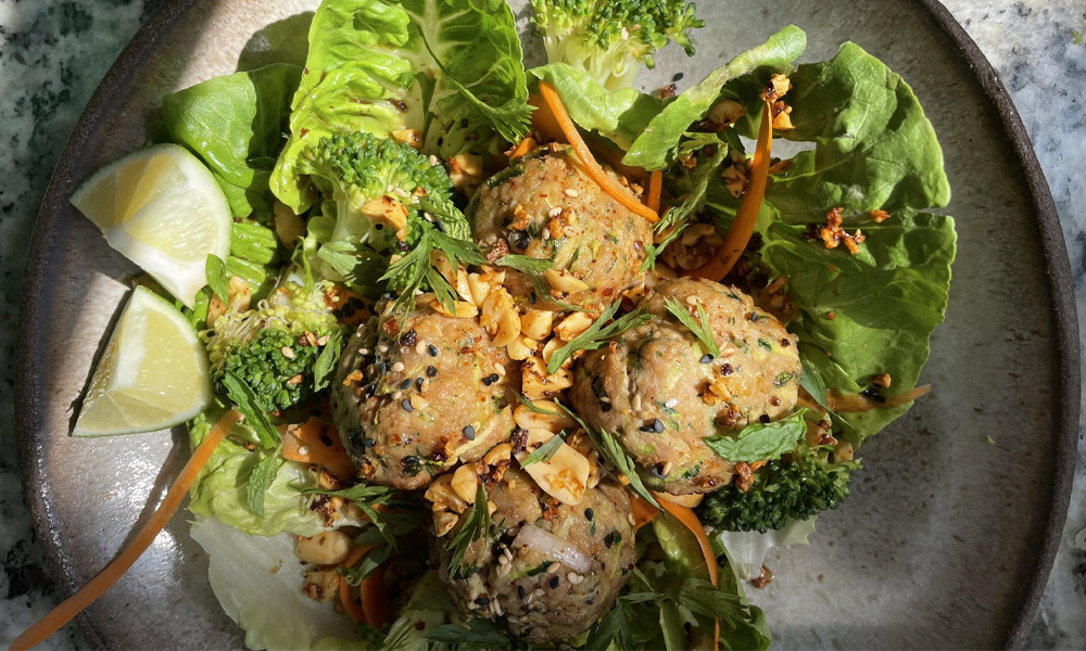 Asian-Inspired Turkey Meatballs