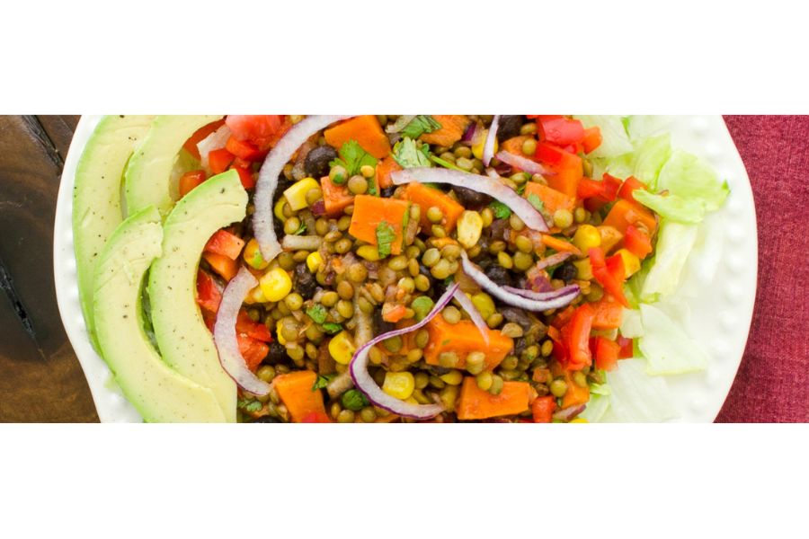 Southwest Lentil Salad 