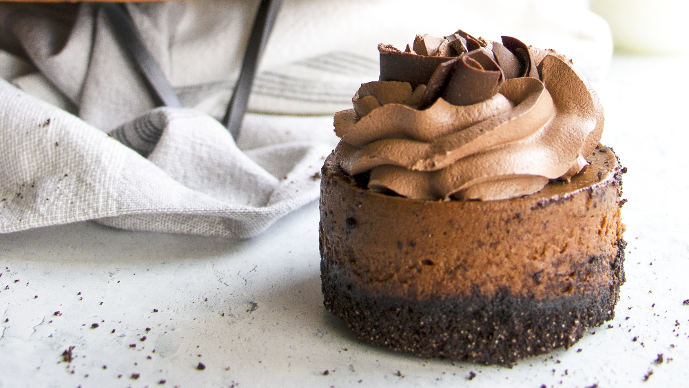 Image of Vegan Choc Cheesecakes