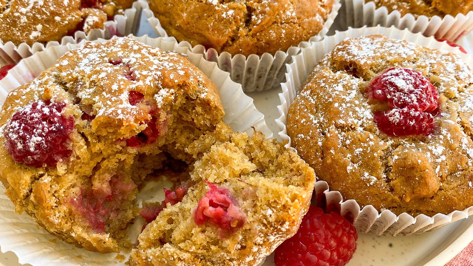 Image of Bananen-Himbeer Muffins