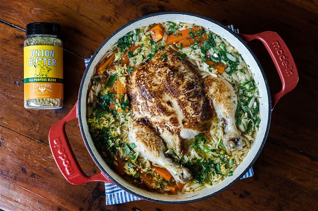 Image of Chicken in a Pot with Lemon & Orzo