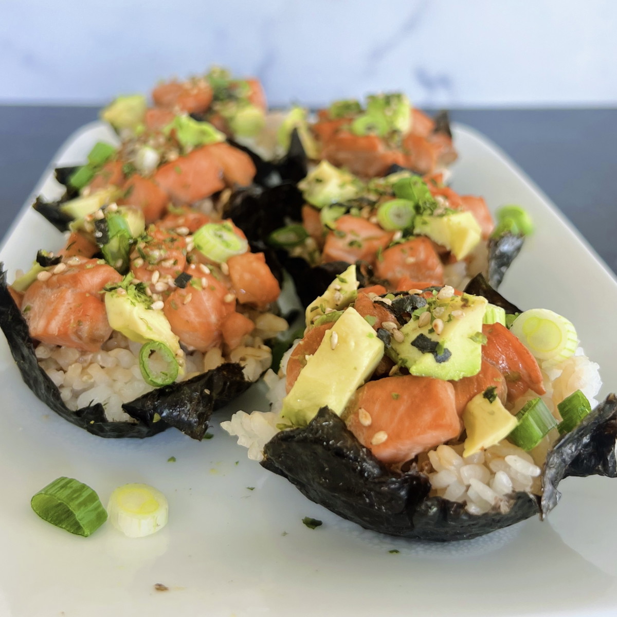 Teriyaki Salmon Sushi Muffins