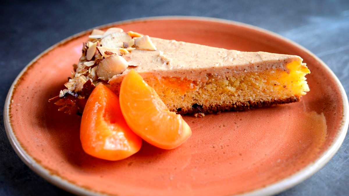 Image of Almond Cake with Almond Butter Frosting and Toasted Almonds