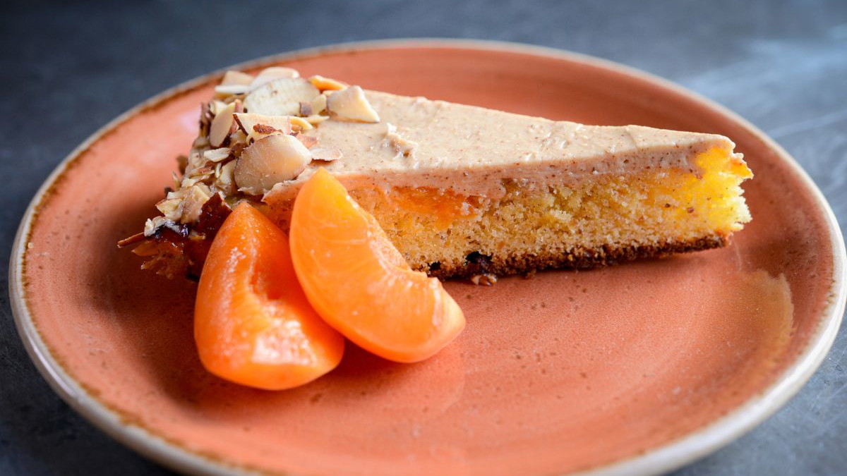 Image of Almond Cake with Almond Butter Frosting and Toasted Almonds