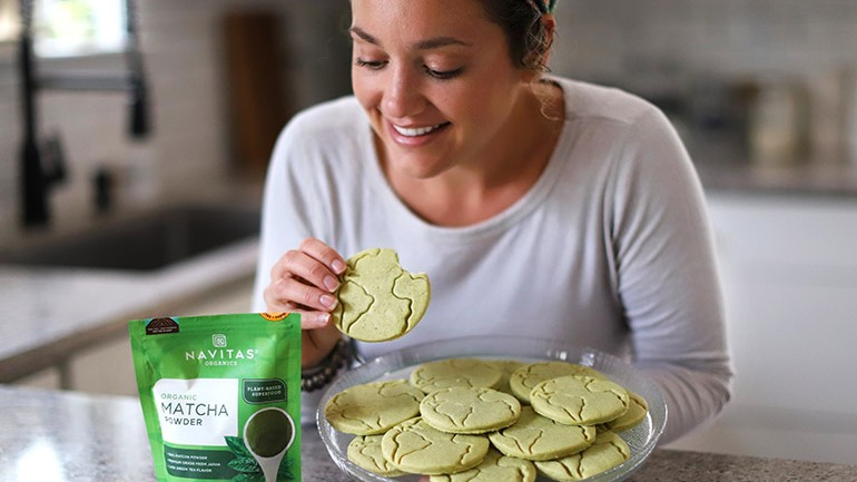 Image of Matcha Sourdough Sugar Cookies