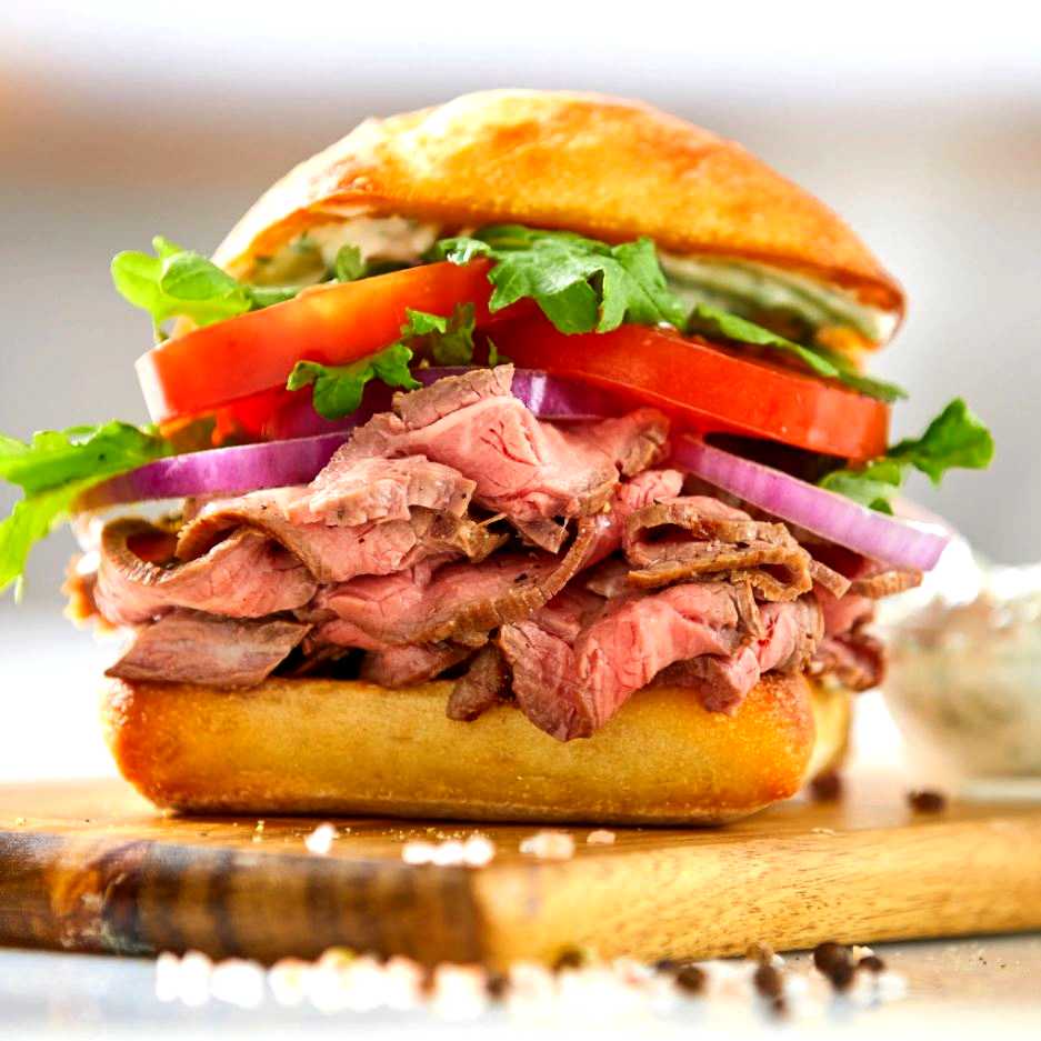 Image of Tri-Tip Steak Sandwich with Herb Aioli
