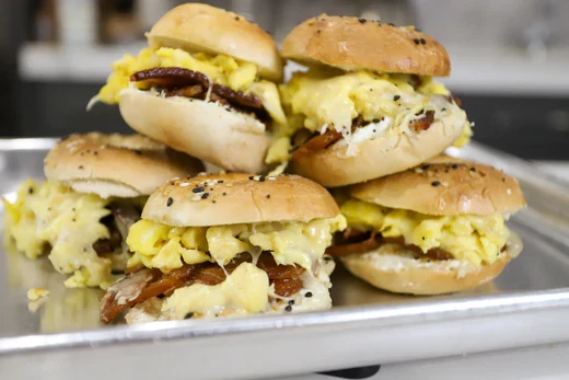 Breakfast Bagel Slider