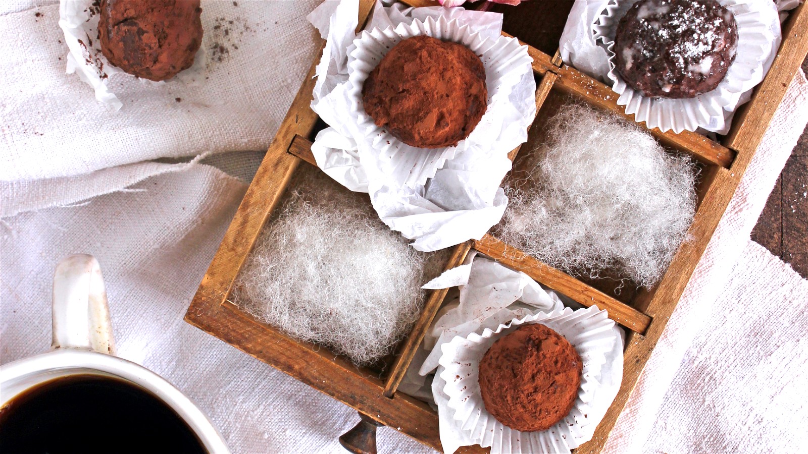 Image of Schoko-Nuss-Pralinen mit Kaffeegeschmack