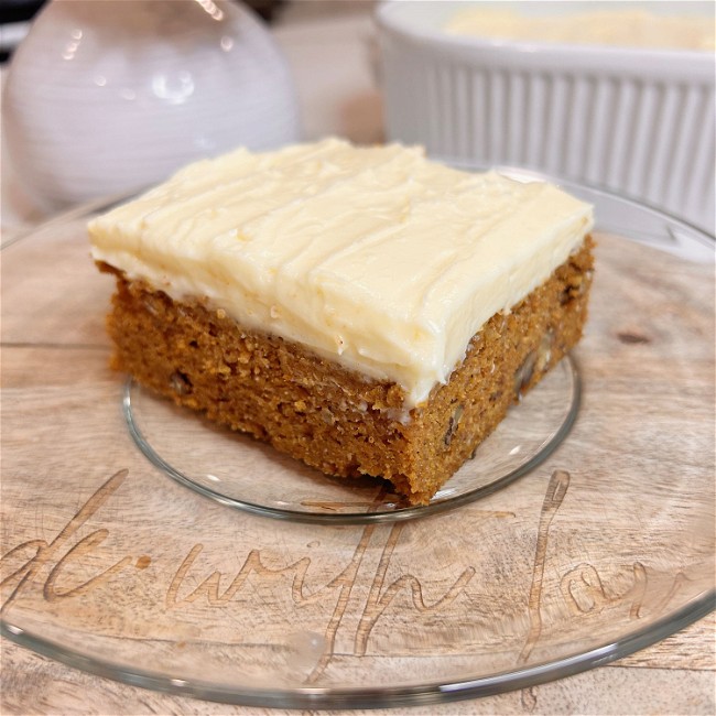 Image of Gluten-Free Collagen PUMPKIN CAKE w/ CREAM CHEESE FROSTING