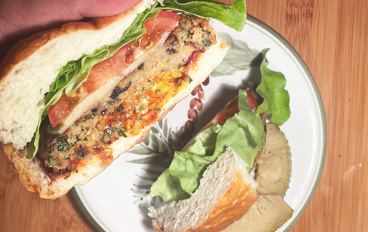 Vegetarian Kalo Burgers