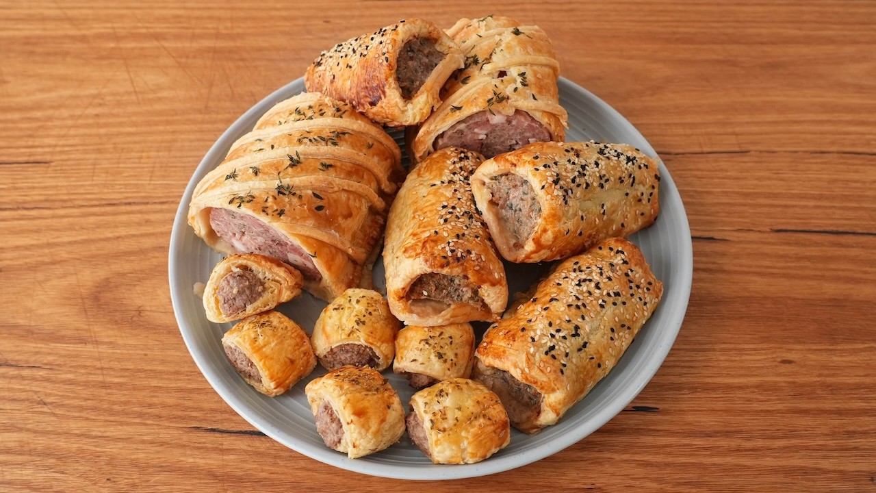 Image of Pork and sage sausage rolls