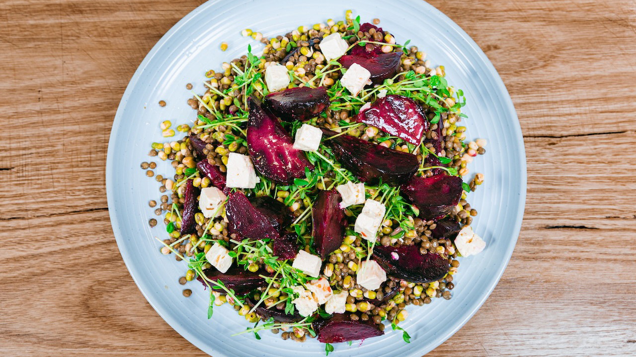 Image of Beetroot and puy lentil salad