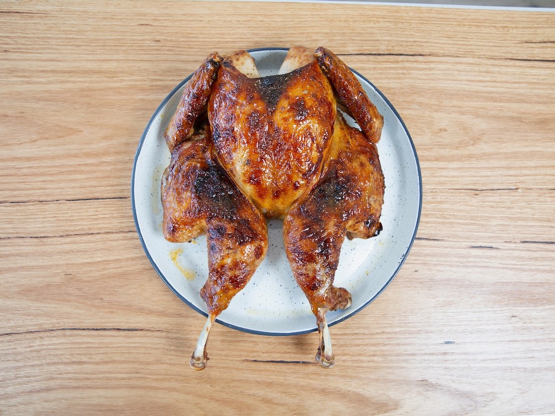 Andy Cooks - Honey glazed spatchcock turkey