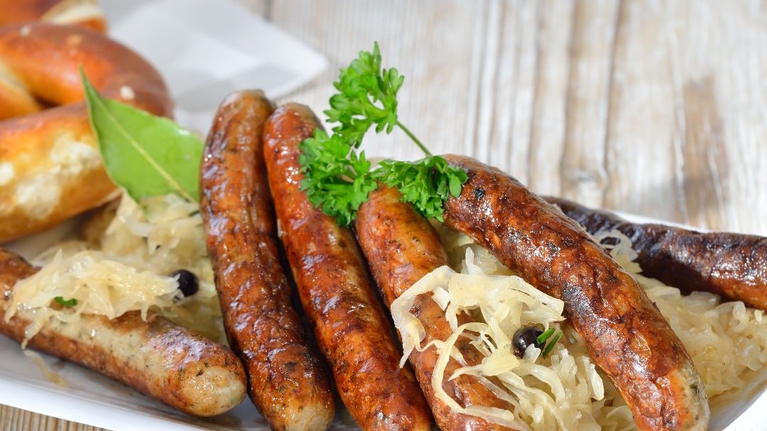 Image of Kransky Sausage and sauerkraut