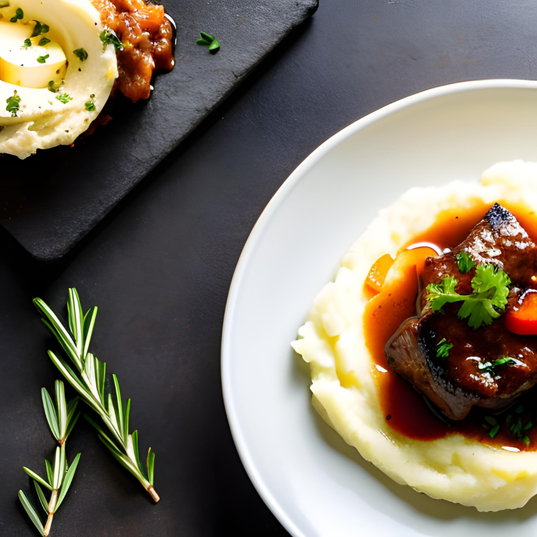 Braised Beef Shin with Creamy Mash Recipe