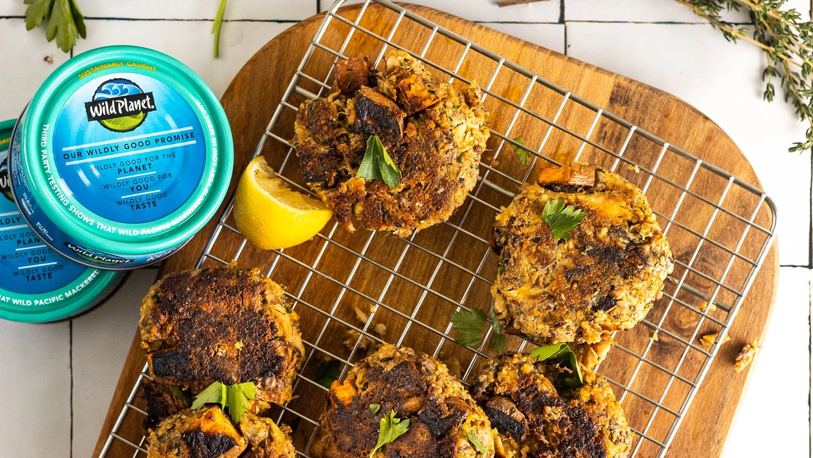 Sweet Potato Mackerel Cakes | Wild Planet Foods recipe