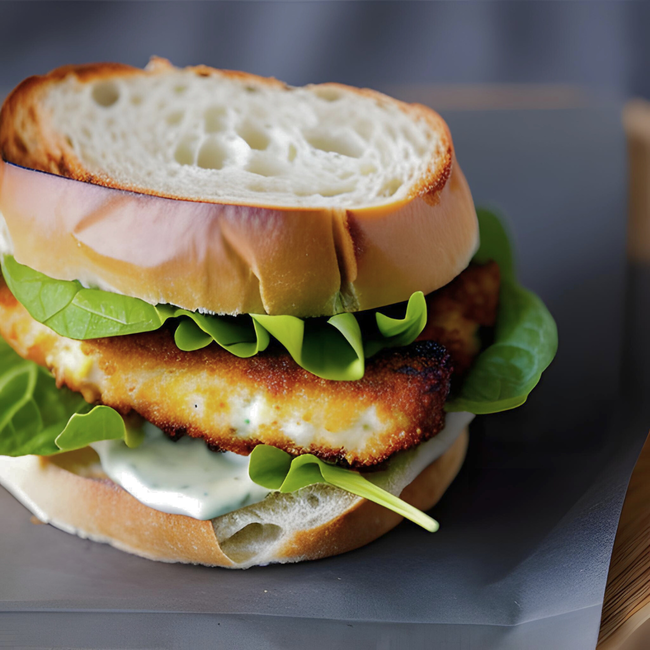 Image of Homemade Fish Finger Sandwich Recipe