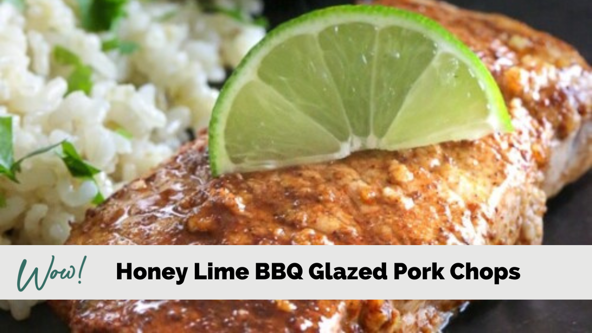 Honey Lime BBQ Glazed Pork Chops
