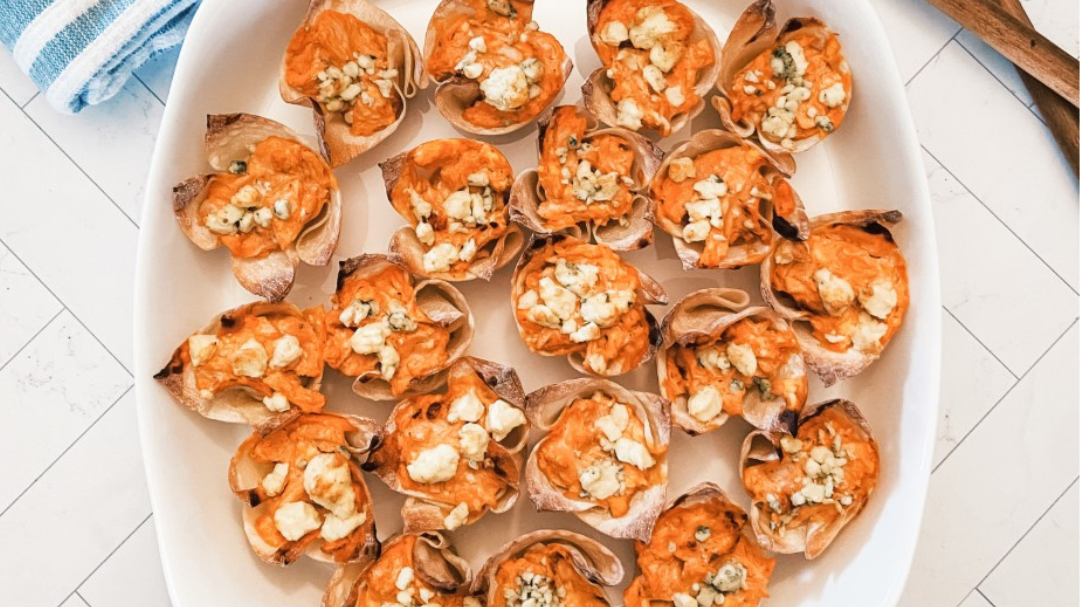 Image of Buffalo Chicken Wing Wonton Cups