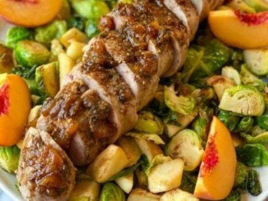 Image of Peach Glazed Pork Tenderloin