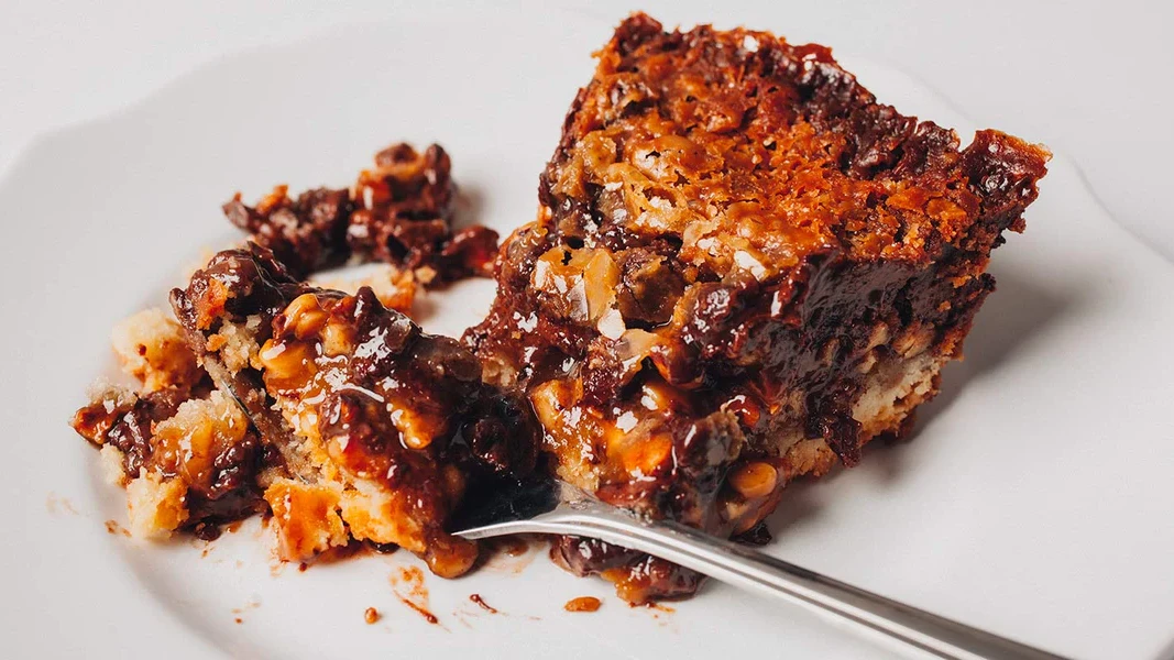 Image of Salted Caramel Chocolate Hazelnut Bars