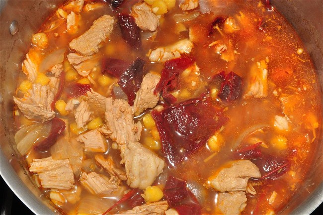 Image of Pozole (pork and hominy soup)