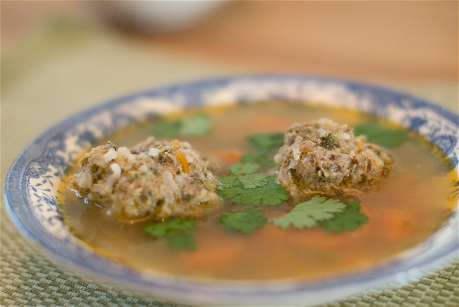 Image of Albondigas (meatball soup)