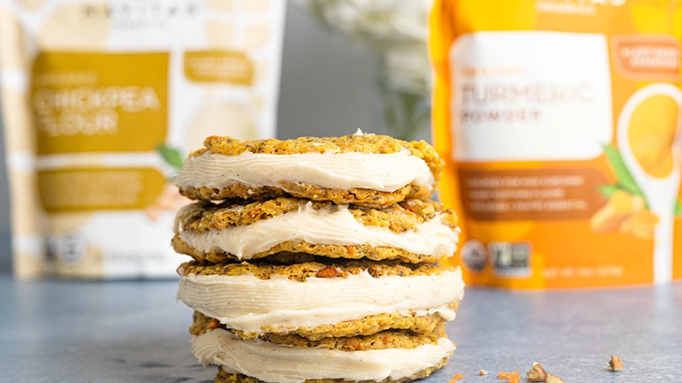 Image of Carrot Cake Cookie Sandwiches