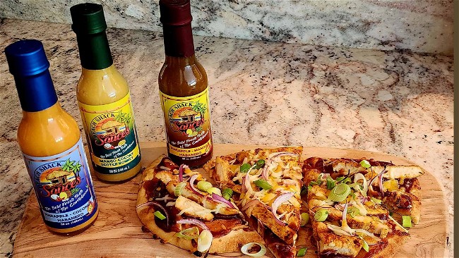 Image of Caribbean Spiced BBQ Chicken Flatbread