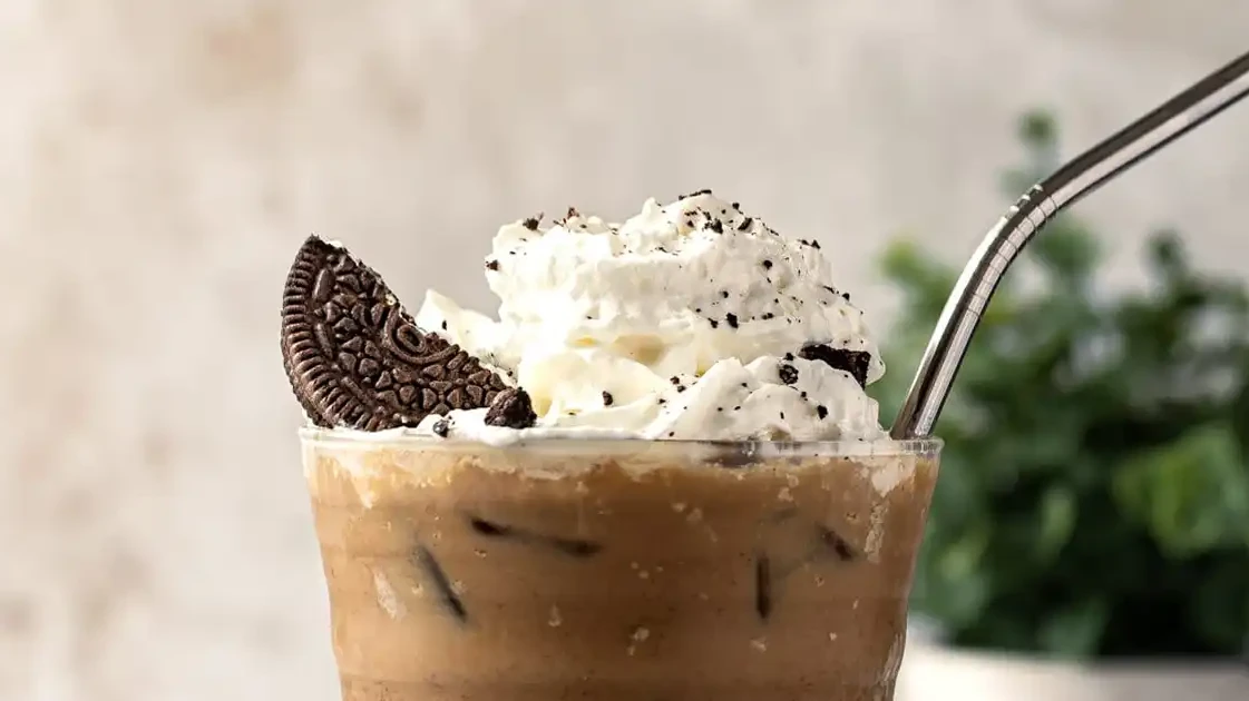 Image of Easy Recipe : Cream Cookie Iced Coffee
