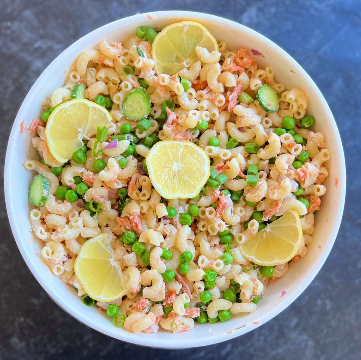 Smoked Salmon Pasta Salad with Lemon