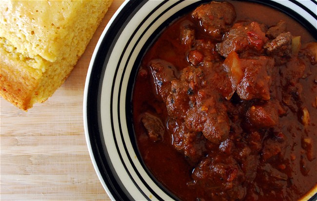 Image of Chile colorado (beef in red chili sauce)