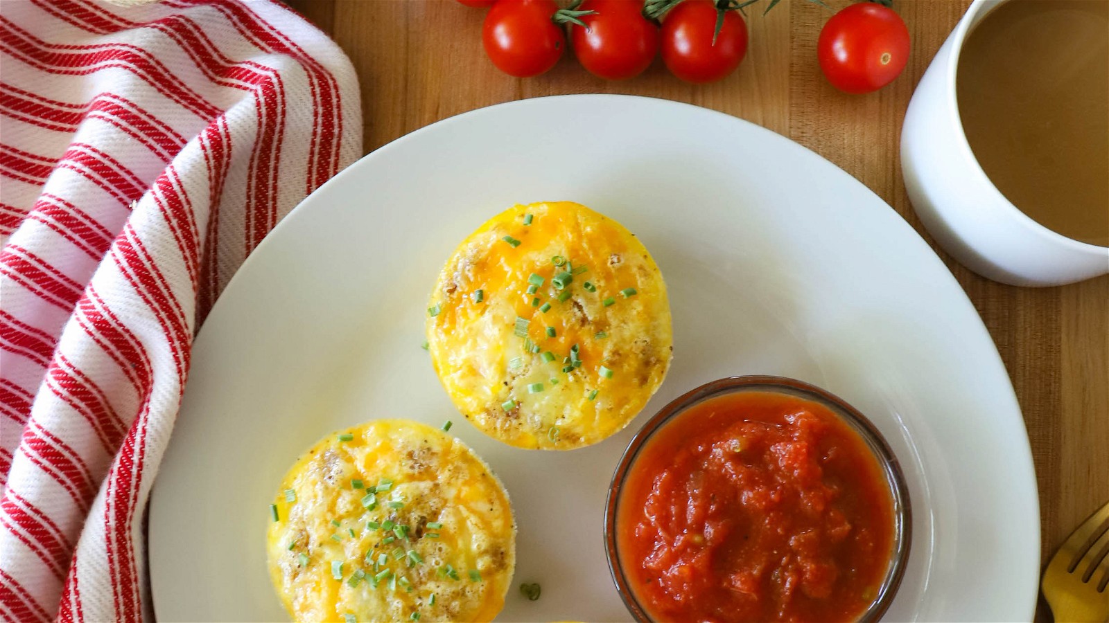 Image of SAUSAGE AND CHEESE EGG BITE RECIPE