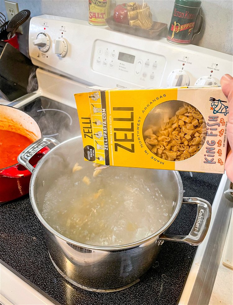 Image of Meanwhile, cook your pasta in a large pot of salted...