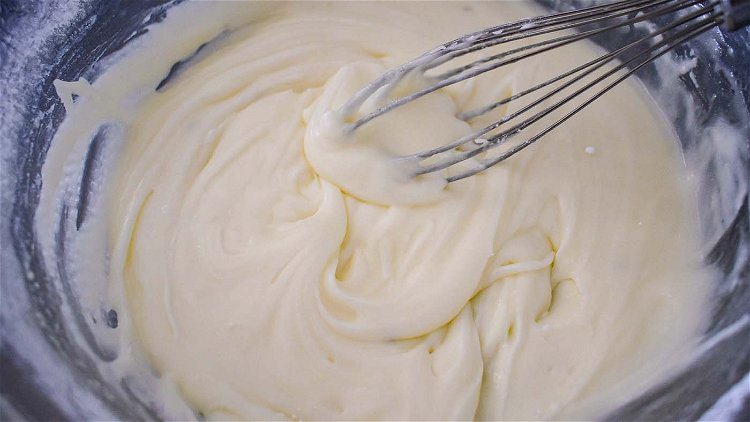 Image of Mix icing ingredients; powder sugar, milk, and butter. Set aside.