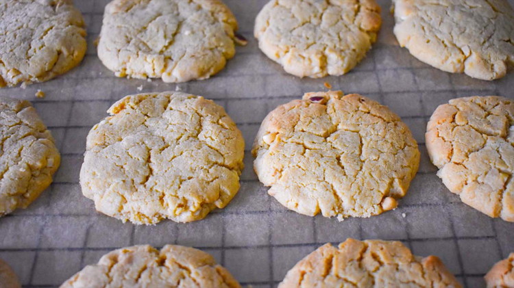 Image of Bake at 350 for 10-12 minutes until edges are slightly browned. Let cookies cool on a cooling rack for at least 10 minutes.