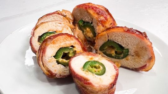 Image of Bacon Wrapped Jalapeno Popper Chicken