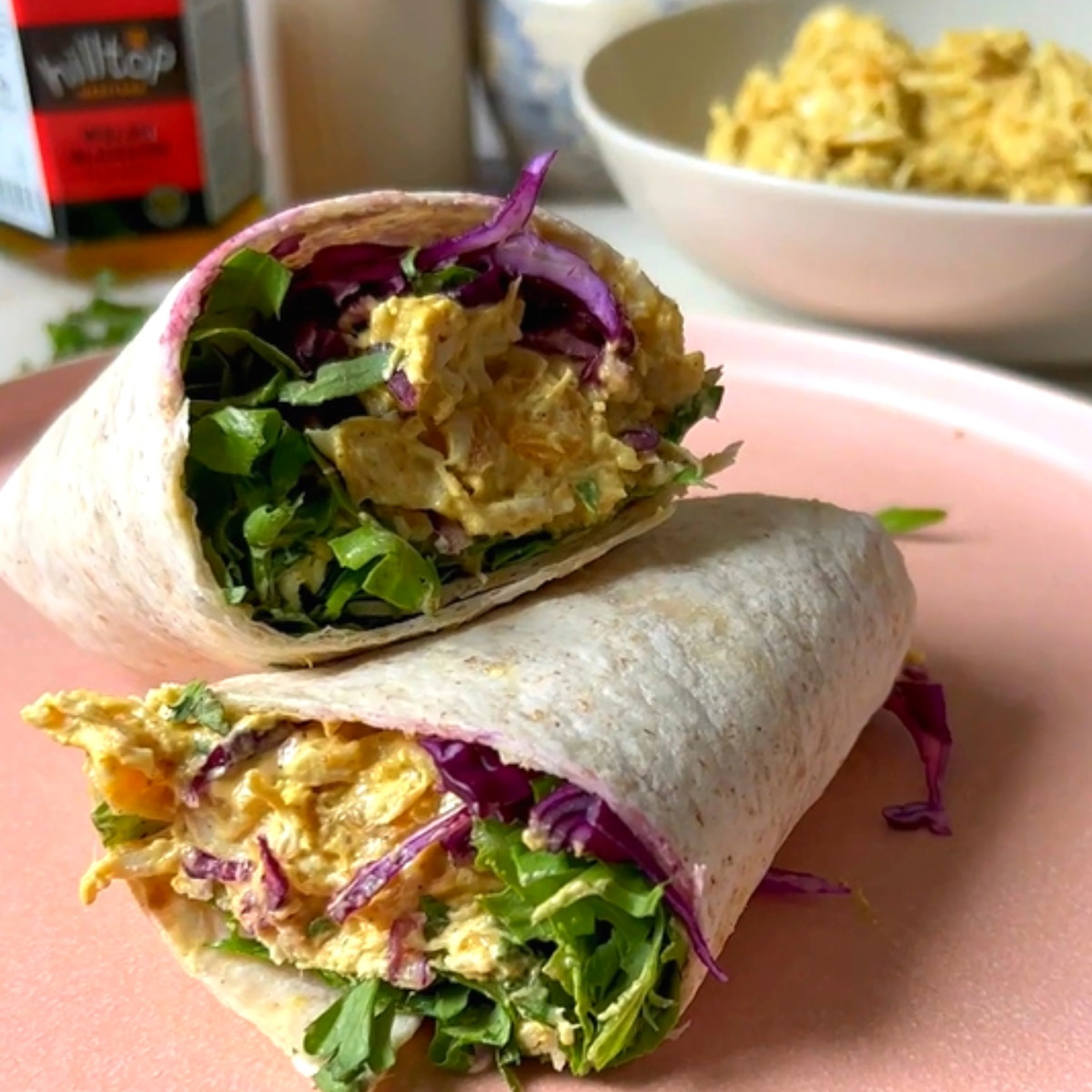 Coronation Chicken Wrap