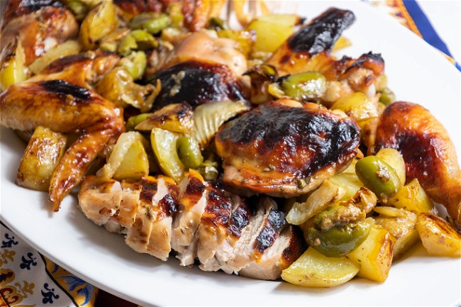 Image of Hazelnut Balsamic Sheet Pan Chicken